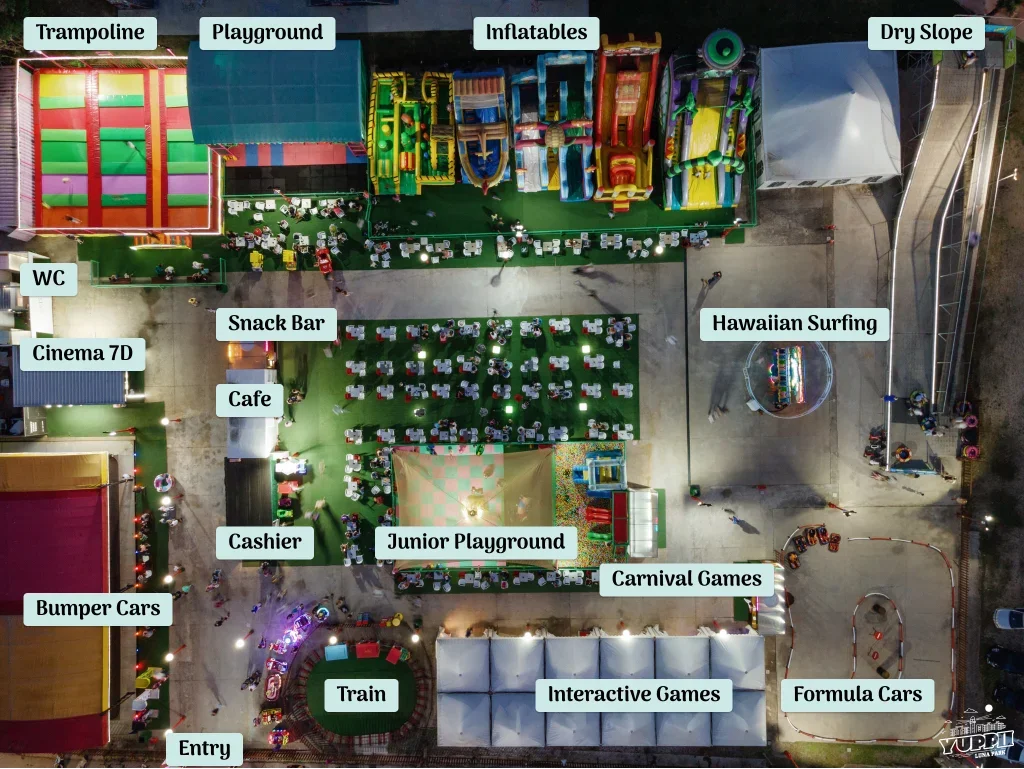 Yuppii Luna Park map